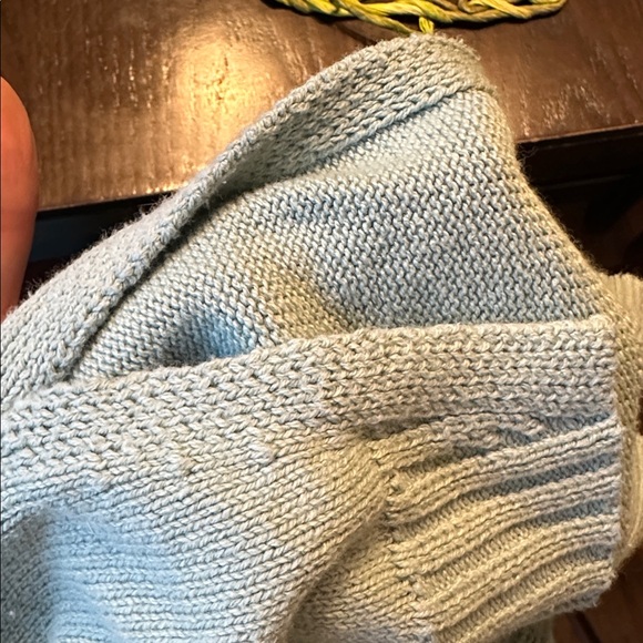 Isaac Mizrahi Teal Cowl Neck Sweater - Picture 5 of 6